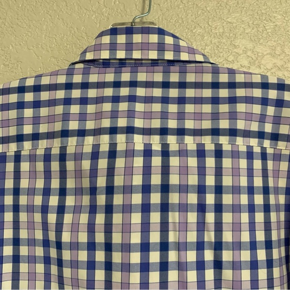 Barbour Shirt Mens L Check Plaid Creswell Tailored Fit Button Up Preppy Colorful - Picture 9 of 16
